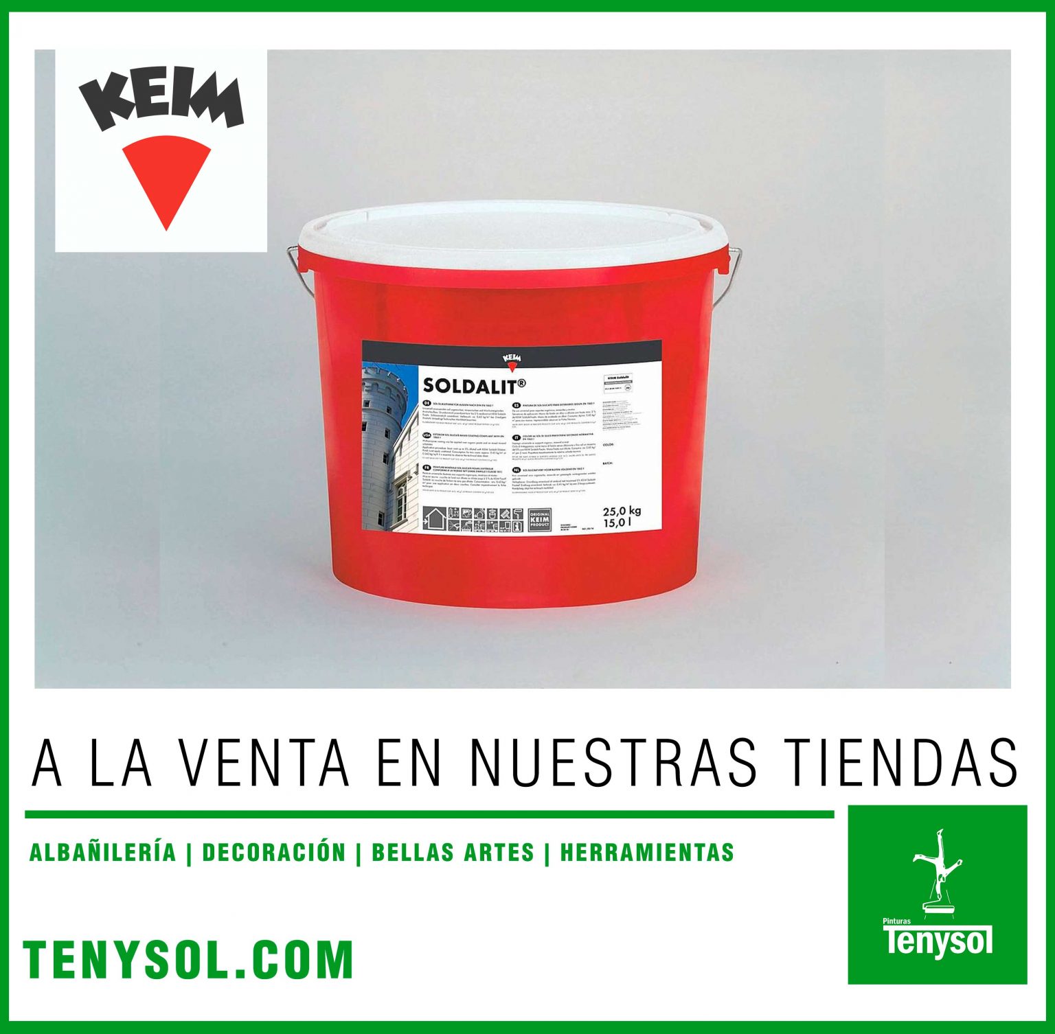 Keim Soldalit pintura higiénica anti contaminantes Pinturas Tenysol